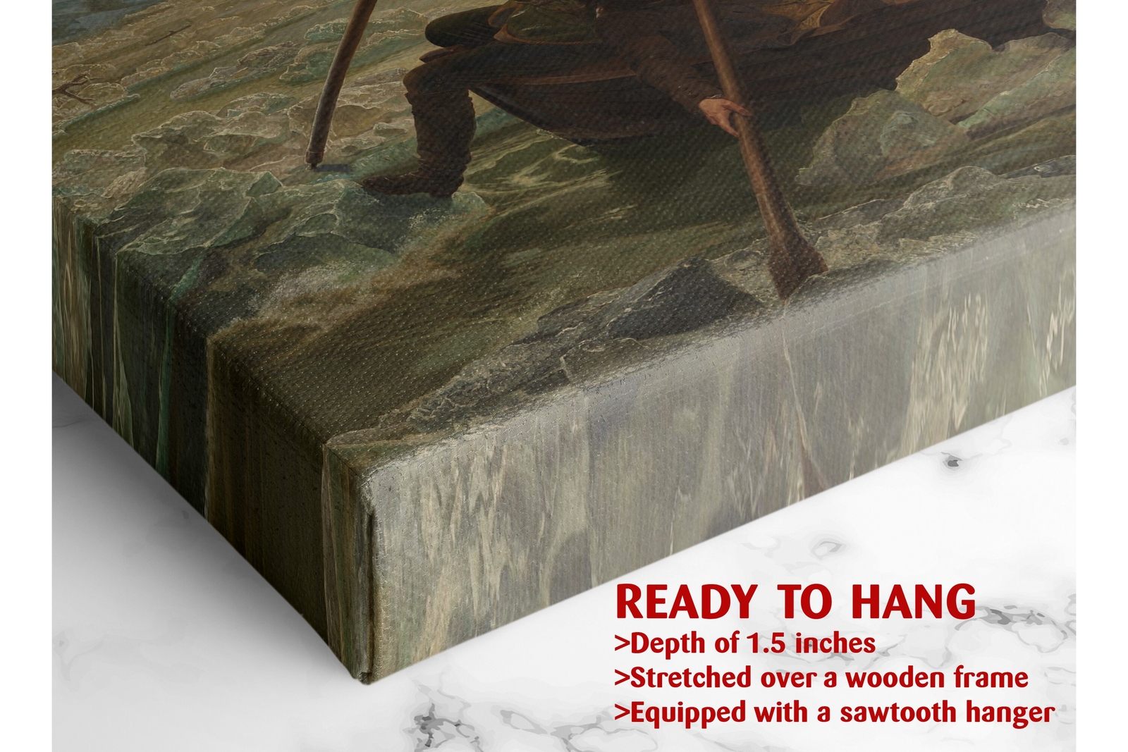 Painting Of George Washington Crossing The Delaware on Canvas Print Art, Big Siz