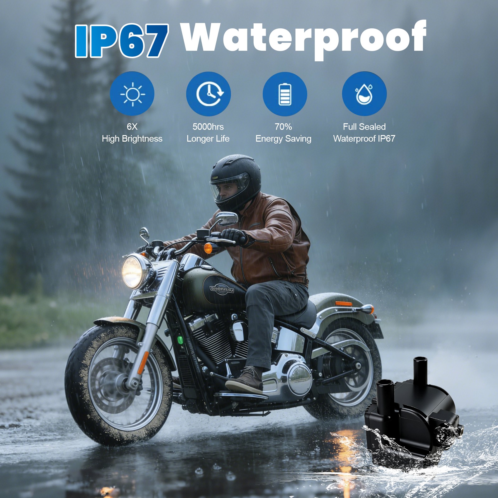 NEW For Harley Softail Touring Dyna Delphi FI 31743-01 Lgnition Coil Single Fire