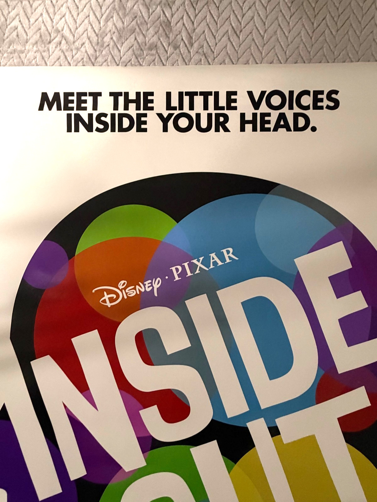 Inside Out Original Movie Theater Poster 27x40" Double Sided Disney Pixar