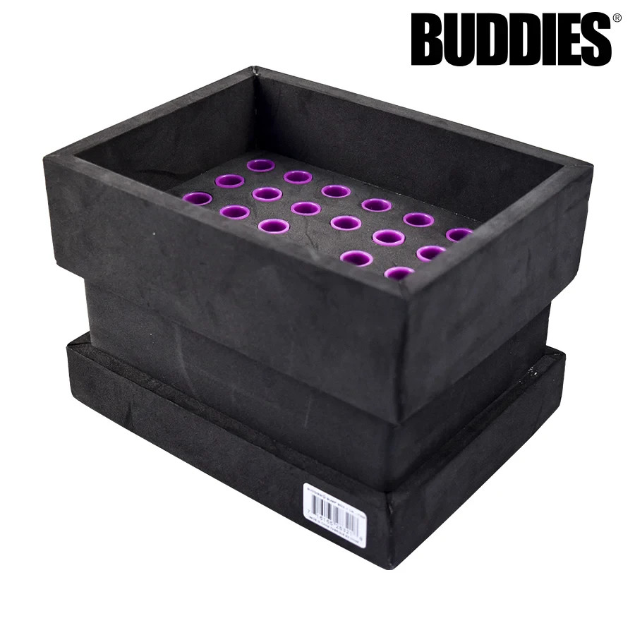 Buddies Bump Box CONE Filler Loads 34 Pre-Rolled 1 1/4 Size Raw Cones at Once