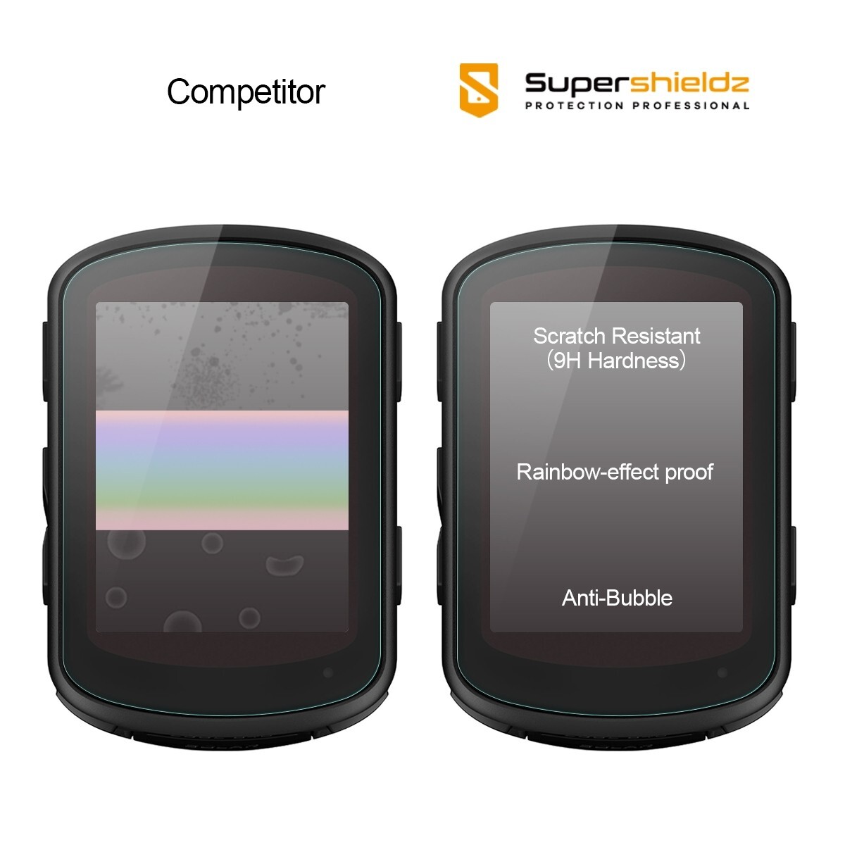 3X Supershieldz Tempered Glass Screen Protector for Garmin Edge 840/ 540