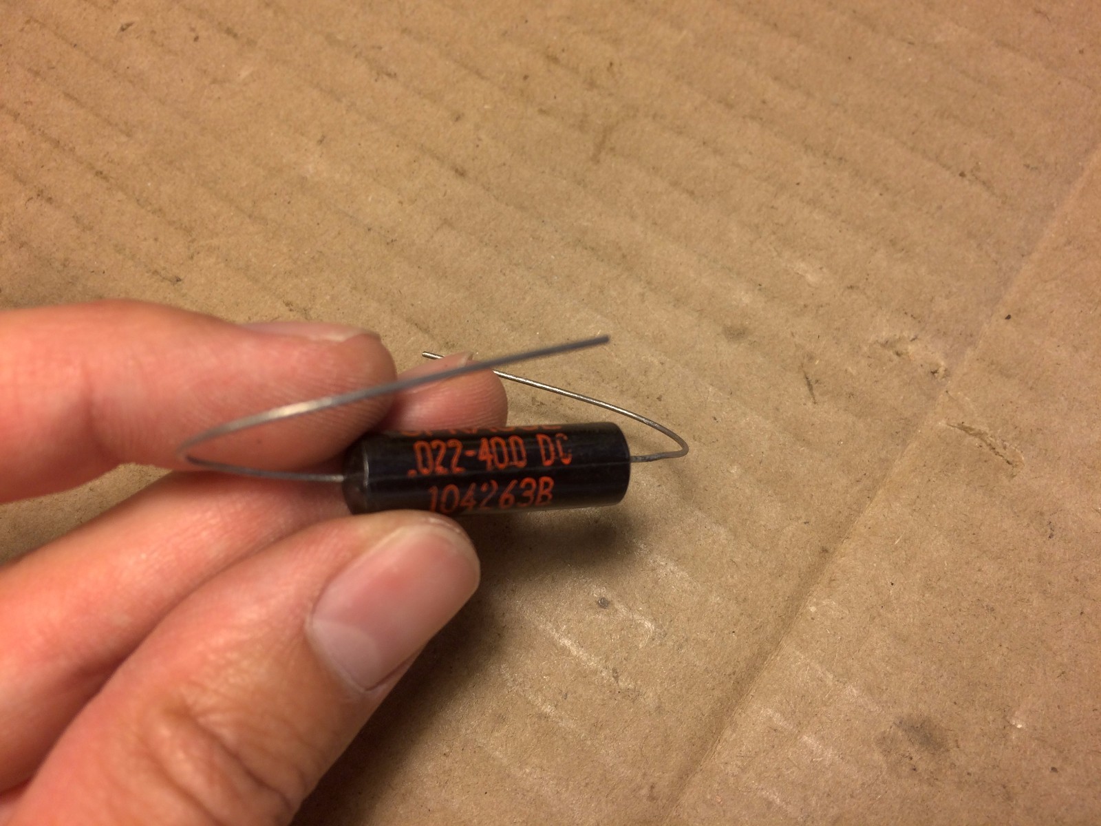 NOS Vintage Sprague .022 uf 400v Black Beauty Capacitor Gibson Les Paul (Qty Ava