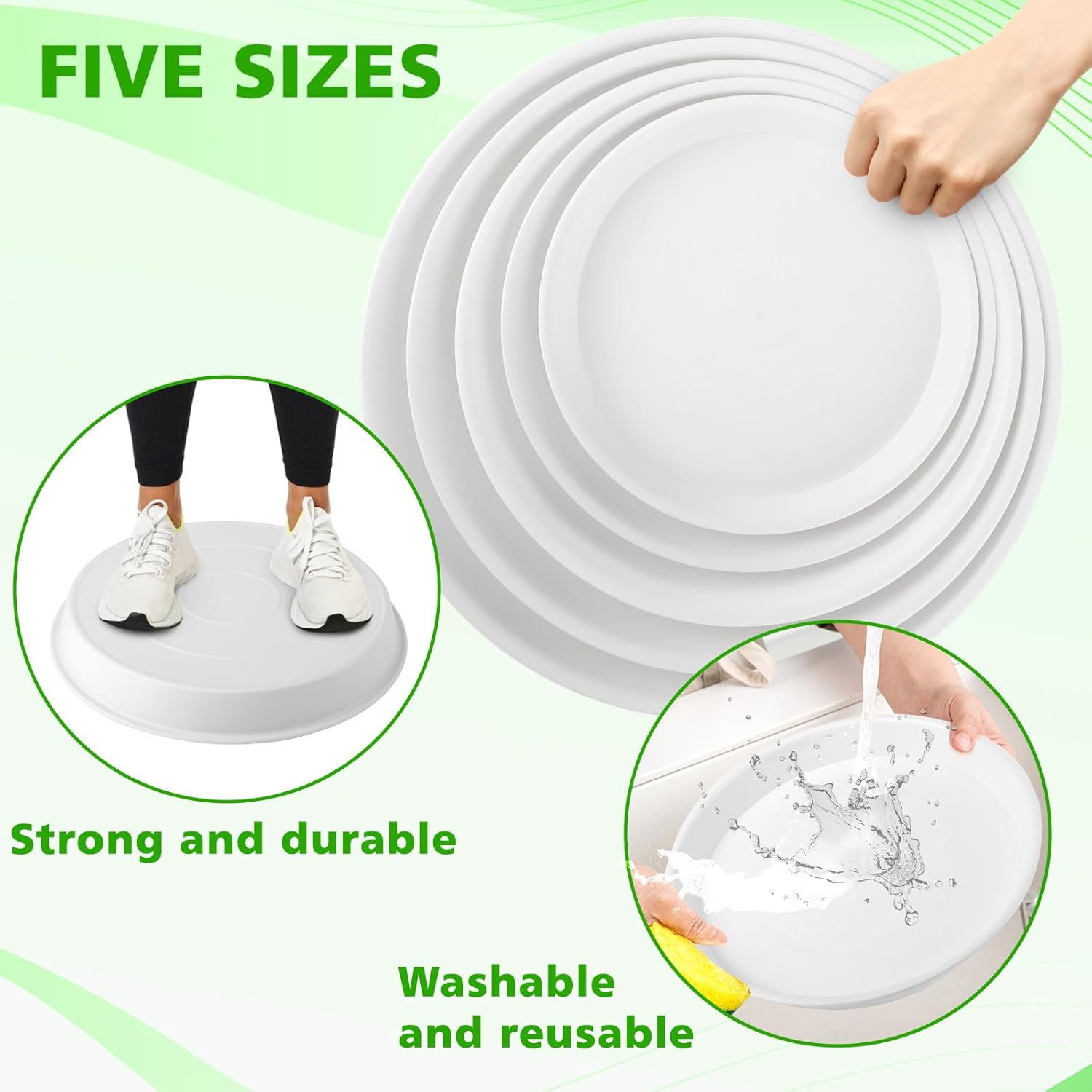 5 Size round Stepping Stone Mold,8.7" 9.25" 10" 11.4" 12.6" Stepping Stone Molds