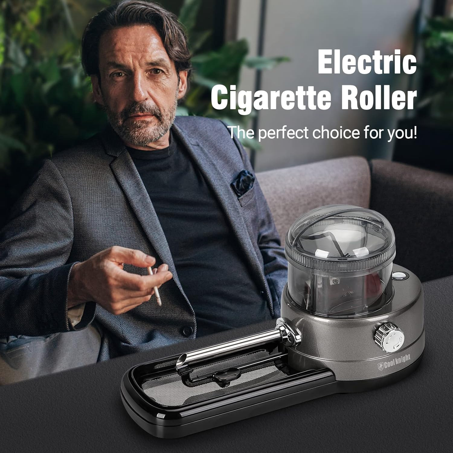 Electric Cigarette Rolling Machine, Portable Tobacco Injector Machine Can Grind