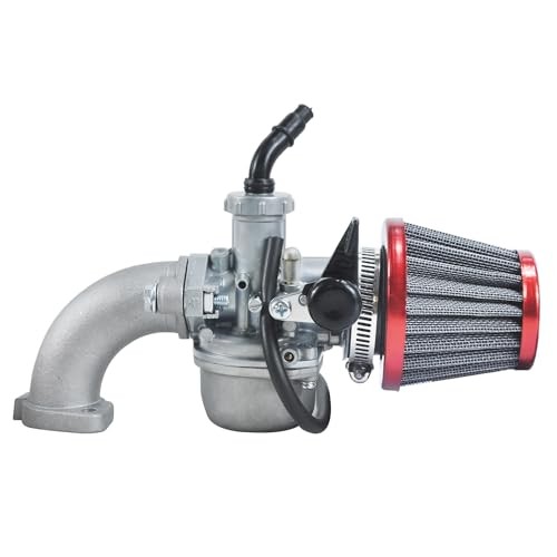 PZ22 Carburetor Carb Air filter Throttle Handle Grips Cable Kit for 110cc Red