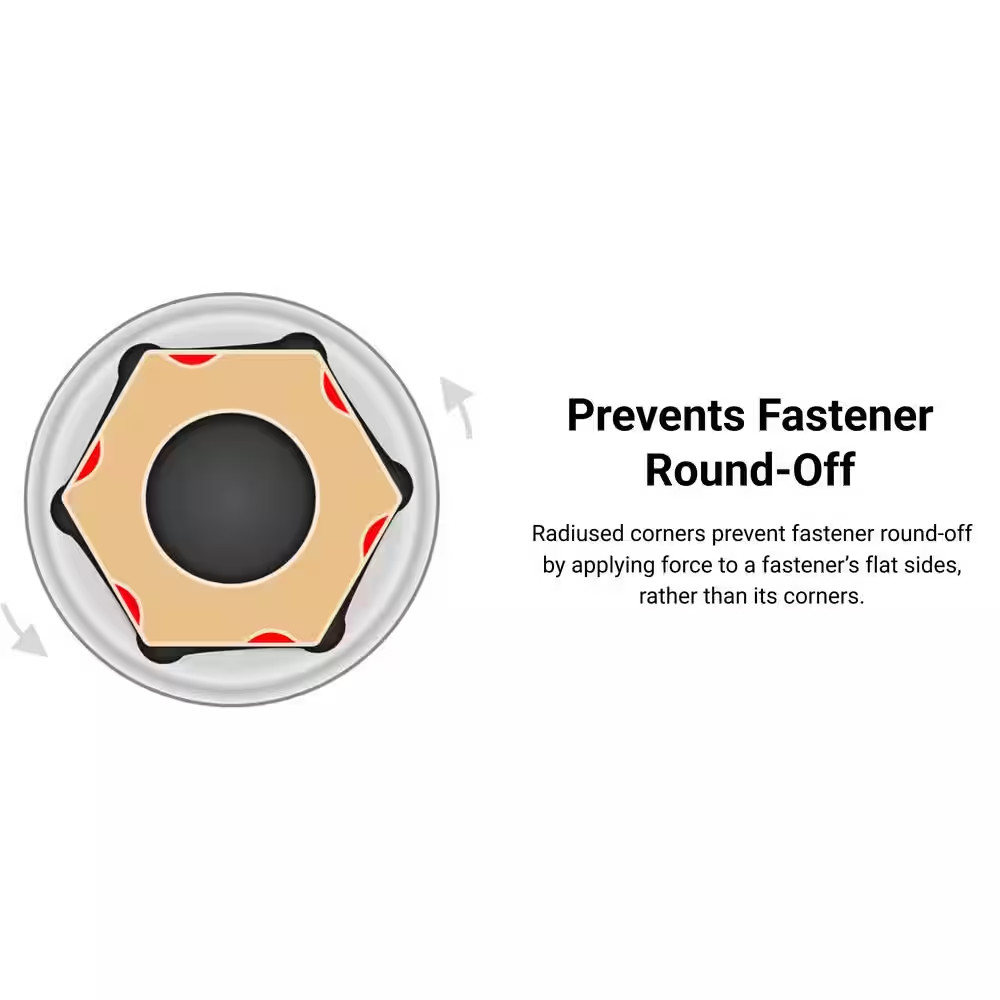 1/2 In. Drive X 36 Mm 6-Point Socket