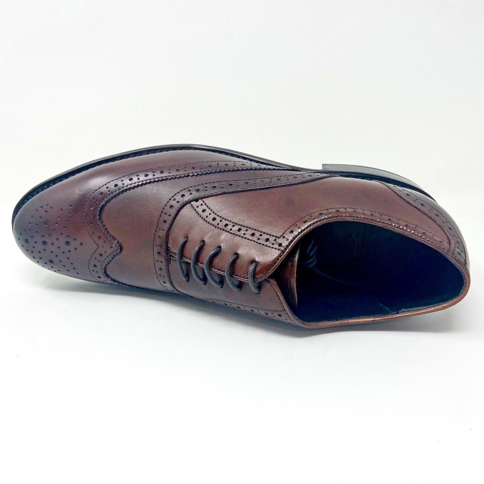 Thursday Boot Co Mahogany Aviator Brown Leather Mens Oxford Dress Shoes