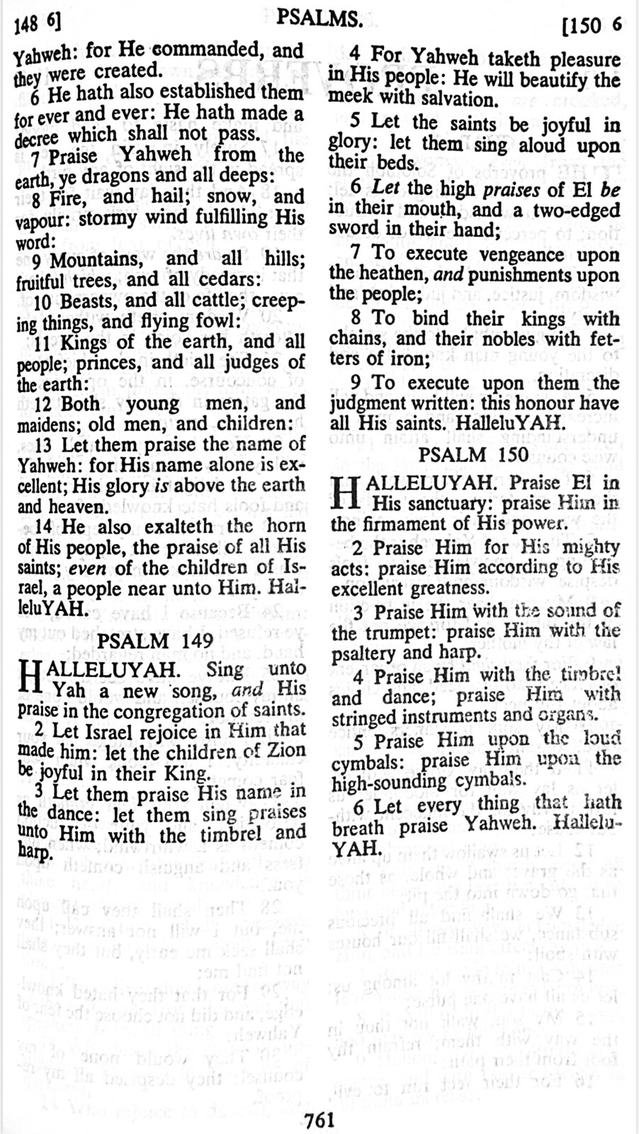 HOLY NAME BIBLE YAHWEH-ELOHIM-YAHSHUA NEW BLACK BONDED LEATHER (2024)