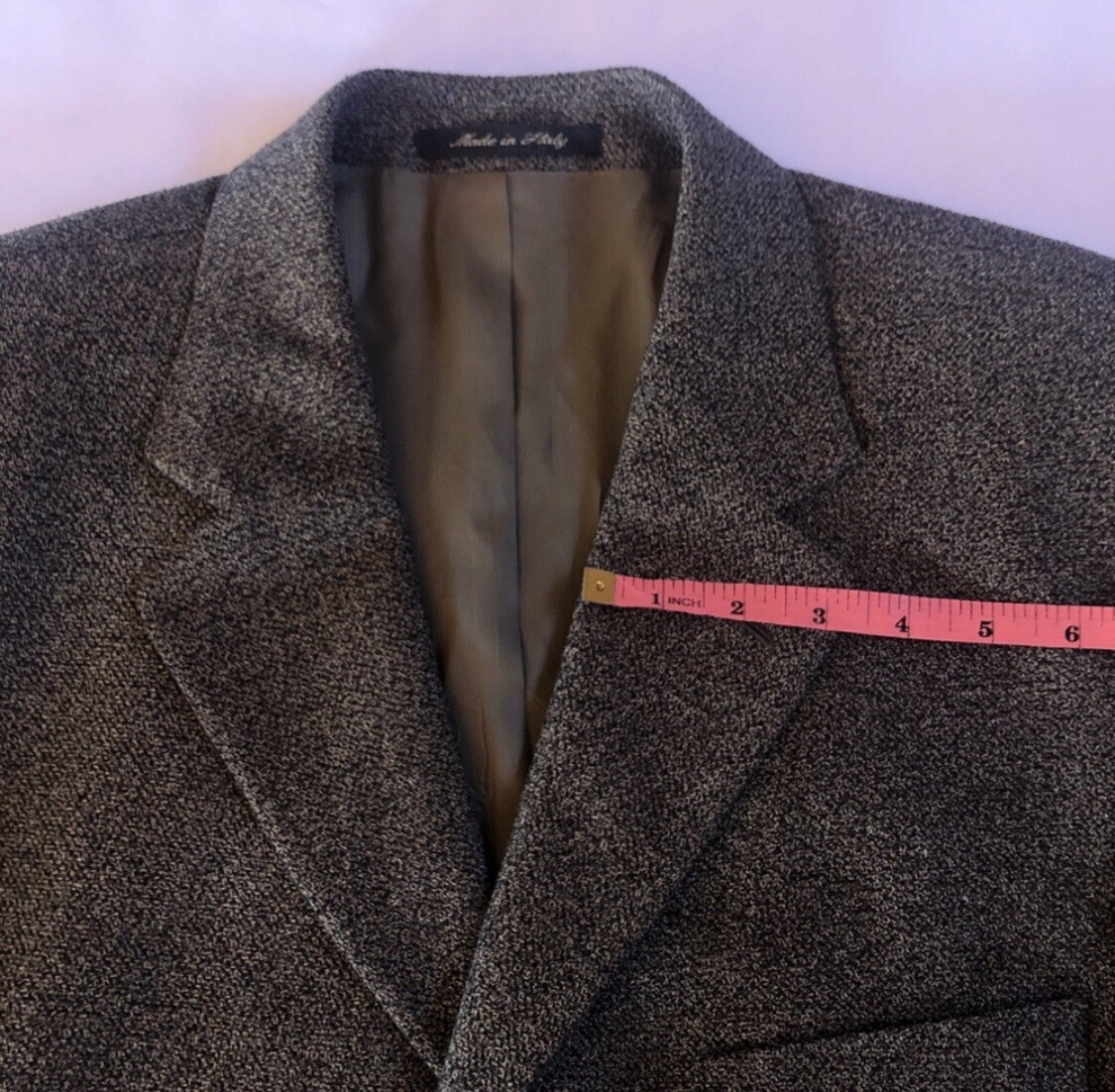 Vito Rufolo Italy Blazer Mens 44T Tall Brown Tweed Fine Silk Wool Academia Coat