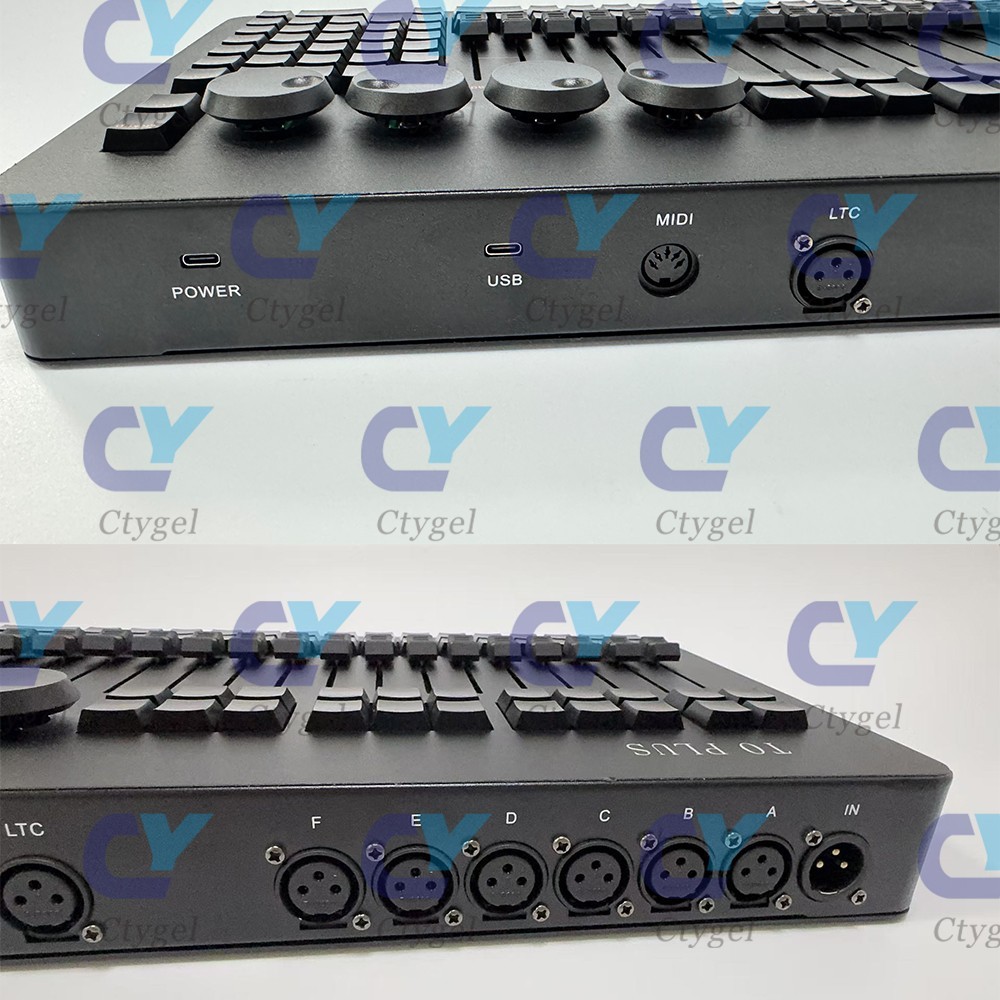 T0 Plus Mini Command Fader Wing on PC DJ Console for MA2 Light Software