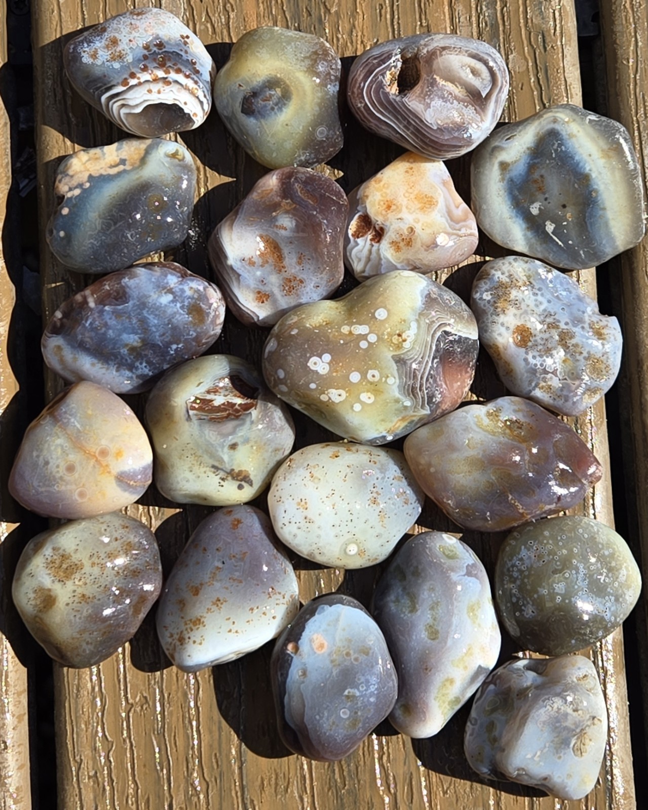 Botswana Agate Selects - DOTS AND SPOTS - Rough, Natural, Not Polished A+ Grade