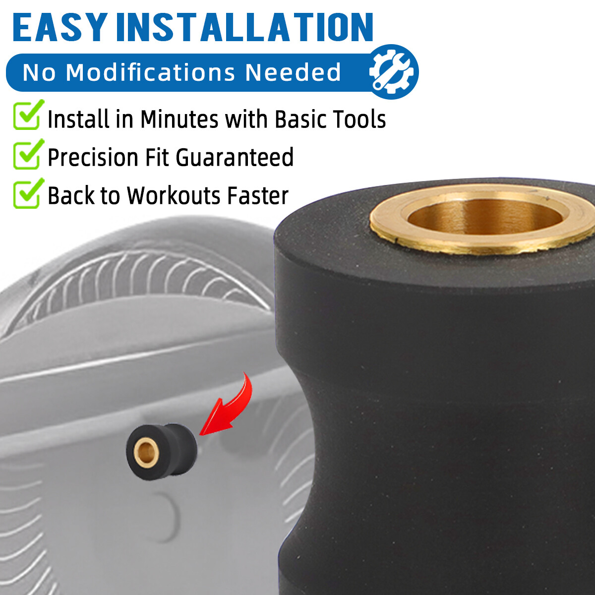 For Eclipse 1100HR/A Elliptical Exercise Machine 1100hr Parts Roller Wheels US