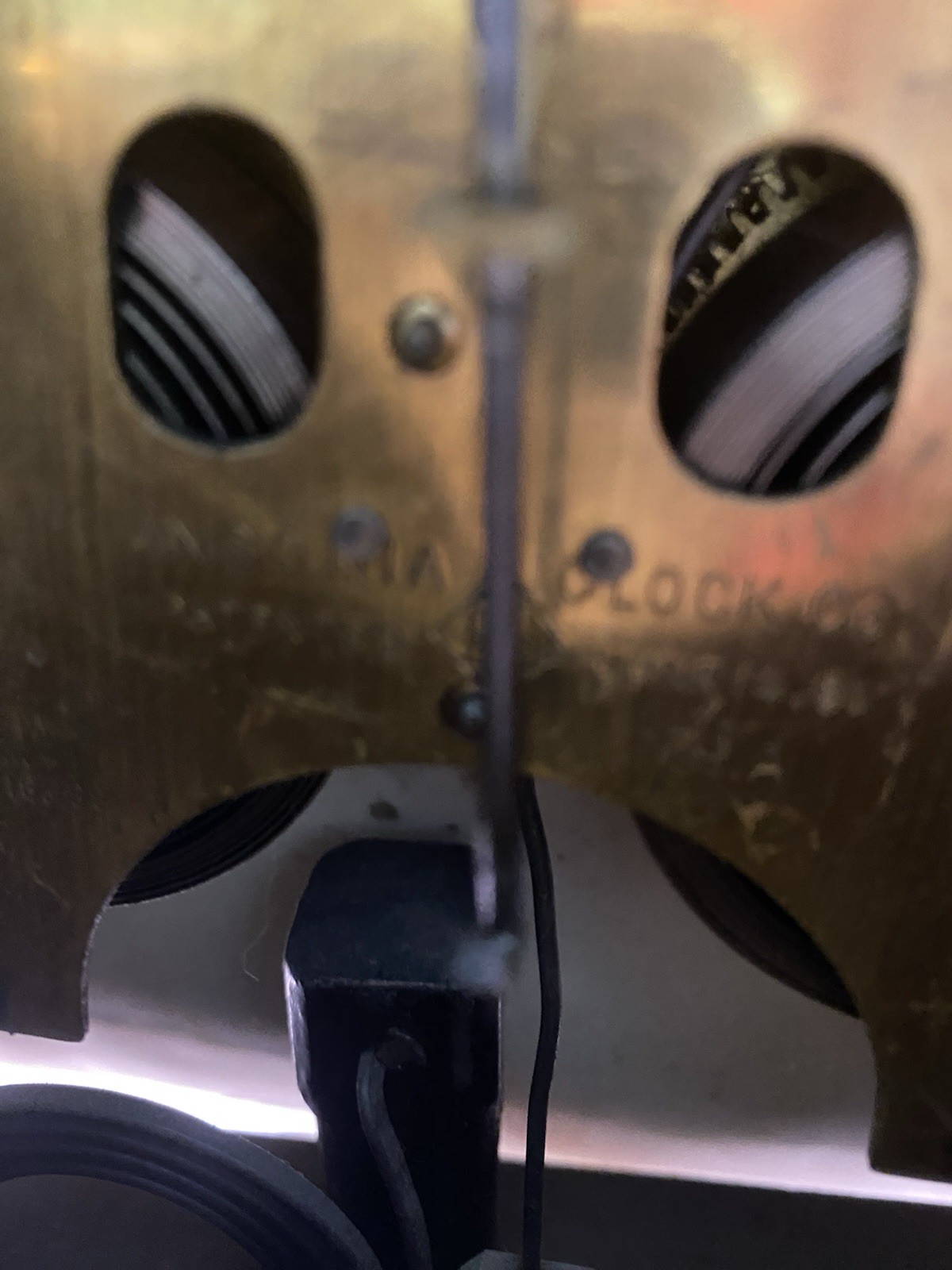 ANTIQUE ANSONIA ROYAL BONN "LA NORD" KEY WIND BONG STRIKE PORCELAIN CLOCK! NICE!