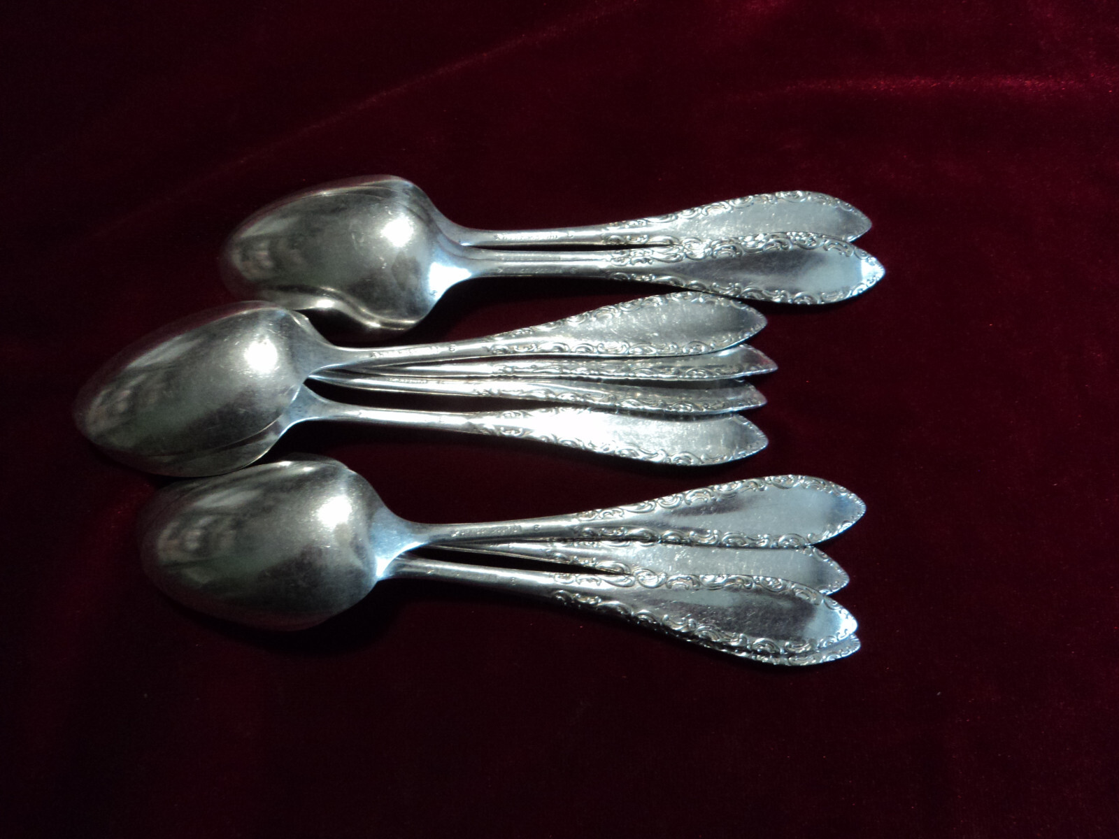 Silverplate Flatware Lot of 11 Teaspoon Victorian Rogers Bros Savoy 1892