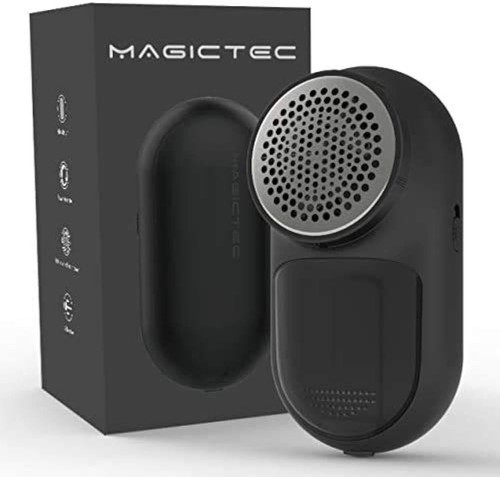 Rechargeable Fabric Shaver, Magictec Lint Remover Sweater Defuzzer Black