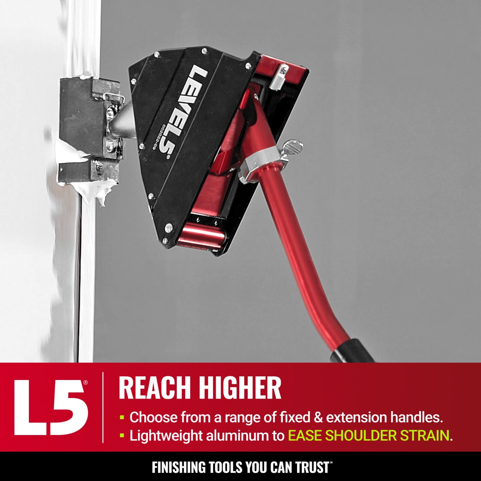 8" Drywall Corner Applicator Box (Angle Box) Anodized Aluminum | LEVEL5 | 4-702R