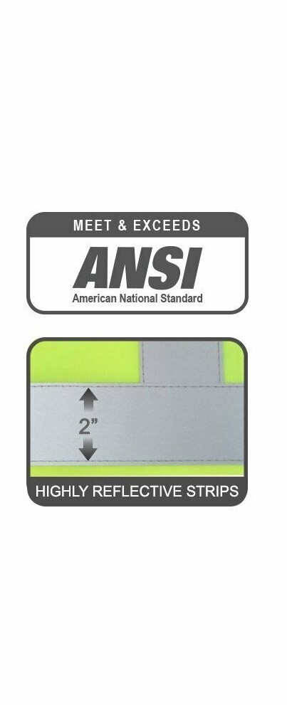 Crew Orange High Visibility Safety Vest With 2 Pockets