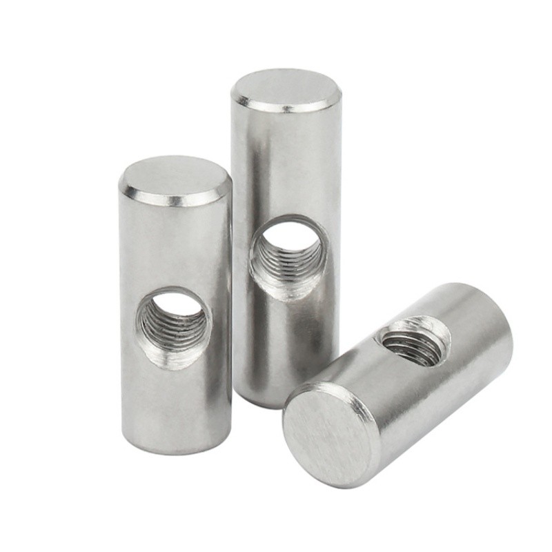 M4 M5 M6 Cross Dowel Barrel Nuts Chair Bed Cot Bolts Dowel Centre Hole Screw