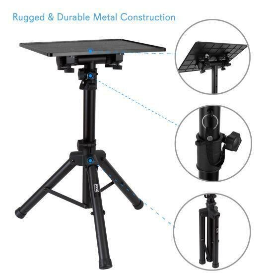 New Pyle-Pro Pro DJ Laptop Tripod Adjustable Stand For Notebook Computer PLPTS2