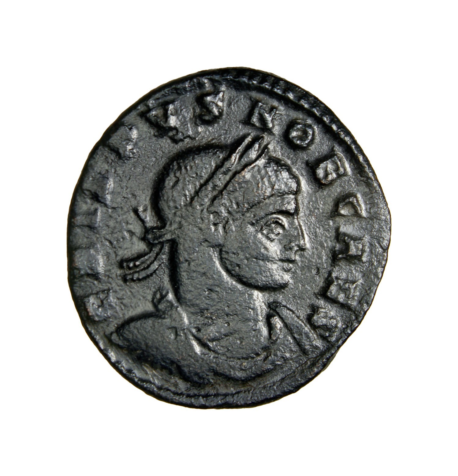 RARE Crispus, Caesar, 316-326. Follis (Bronze, 19 mm, 3.35 g, 12 h), Arelate