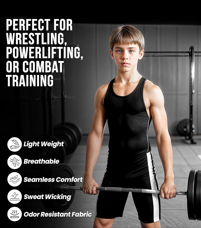 Exxact Sports Sublimated Wrestling Singlet Single Ply - Youth Wrestling Singlet