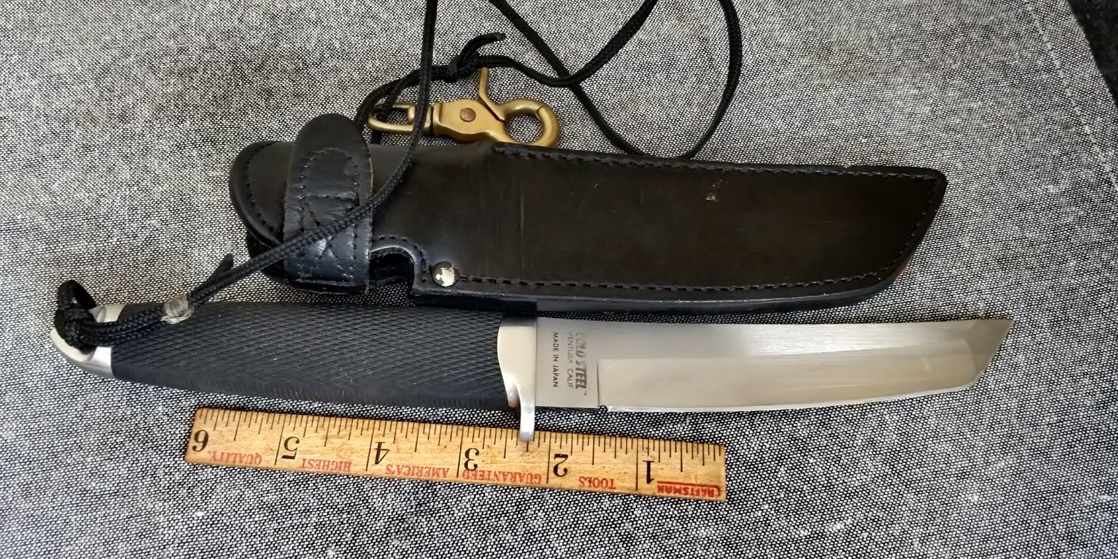 Vintage Cold Steel Inc JAPAN Master Tanto SAN MAI III in Fixed Blade Knife
