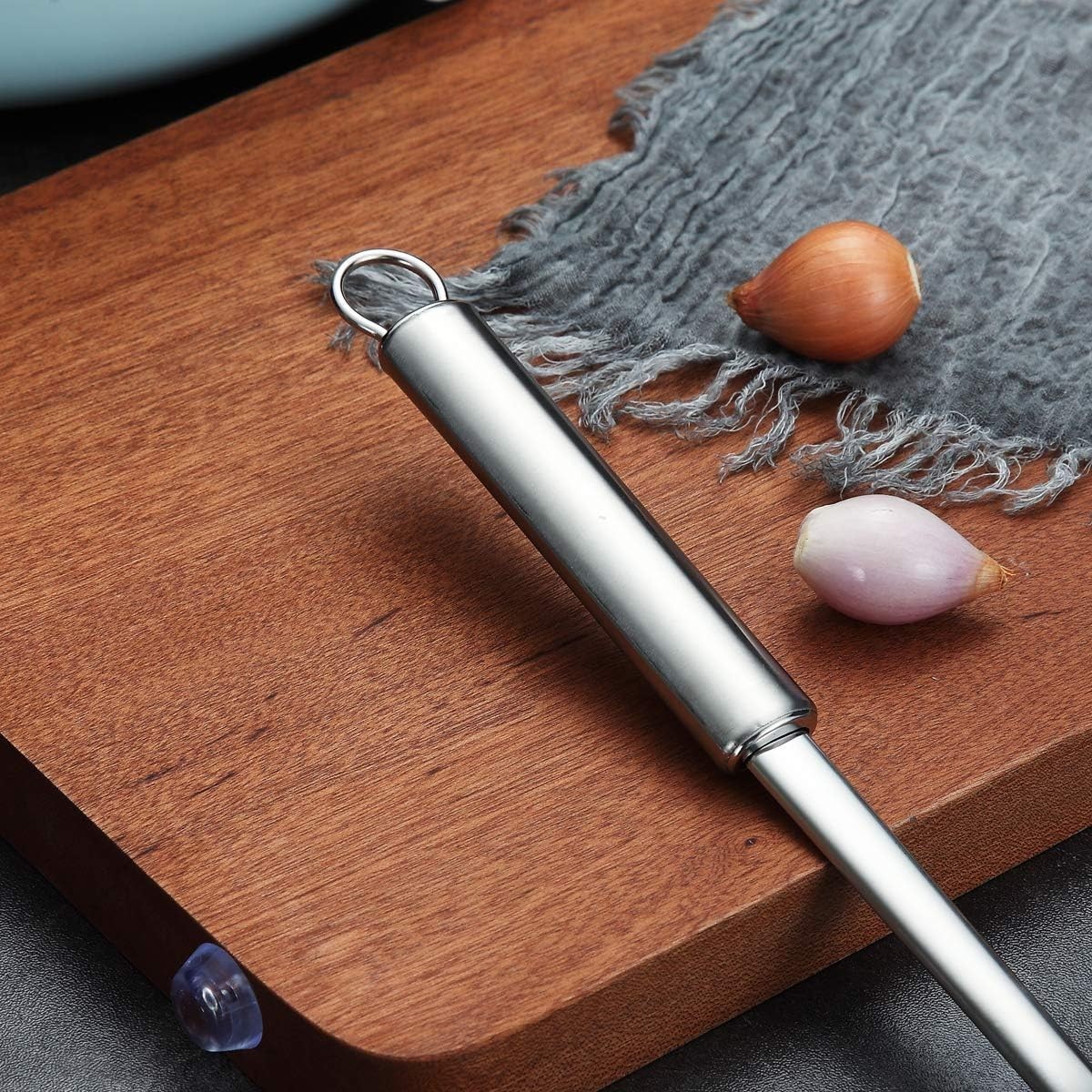 Stainless Steel Cooking Skimmer - Slotted Spoon for Straining, Ideal for Kitchen