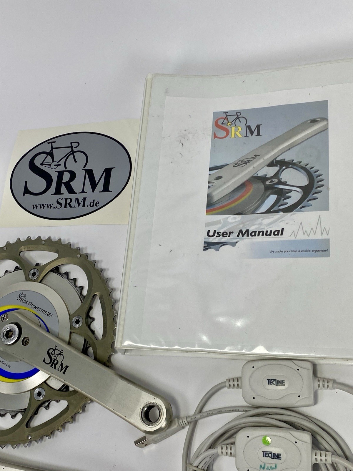 2007 SRM Power Meter Crankset Shimano 172mm Crank Length 130 BCD Retro VTG