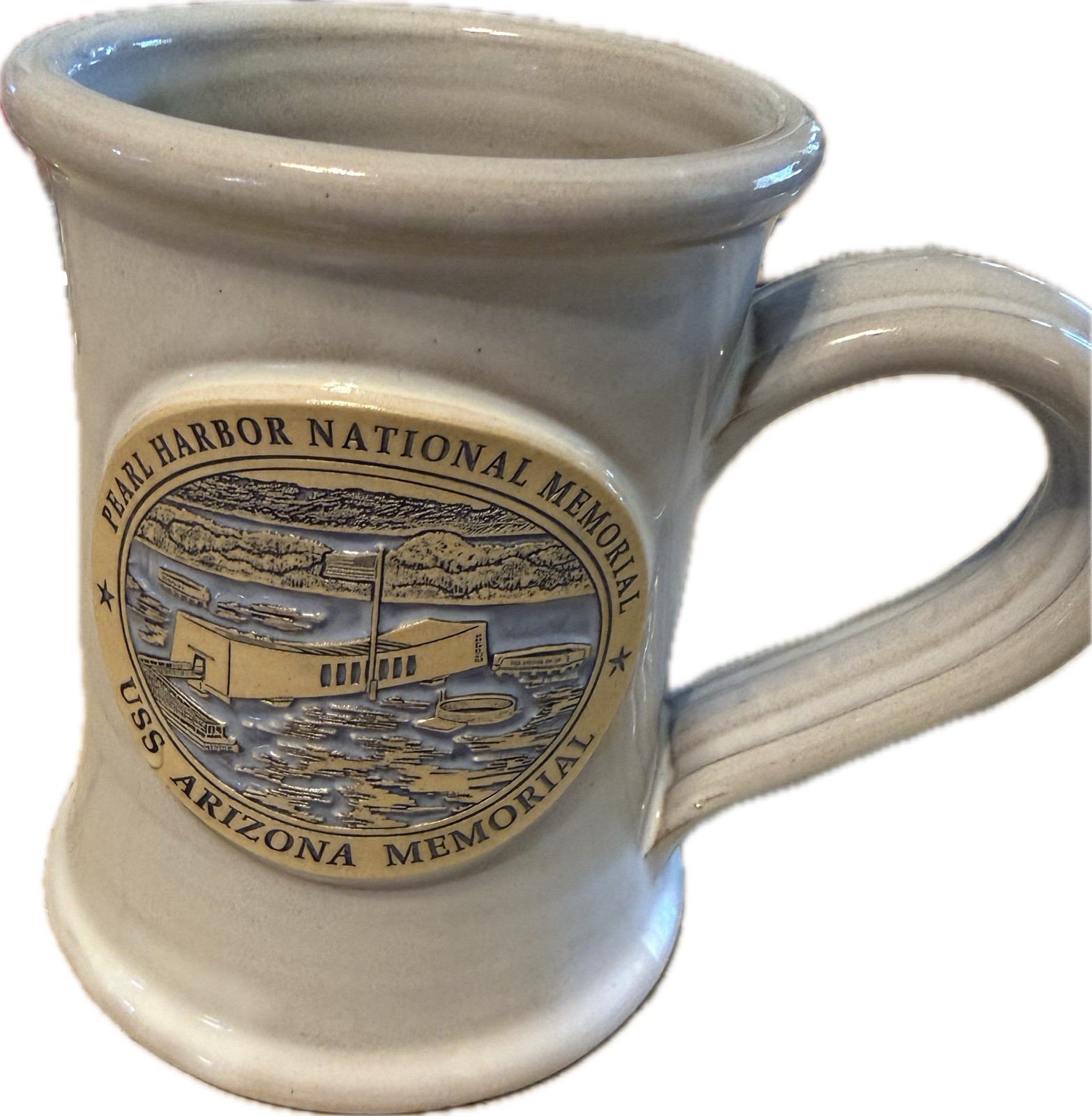 Deneen Pottery USS Arizona memorial 10 Oz coffee mug