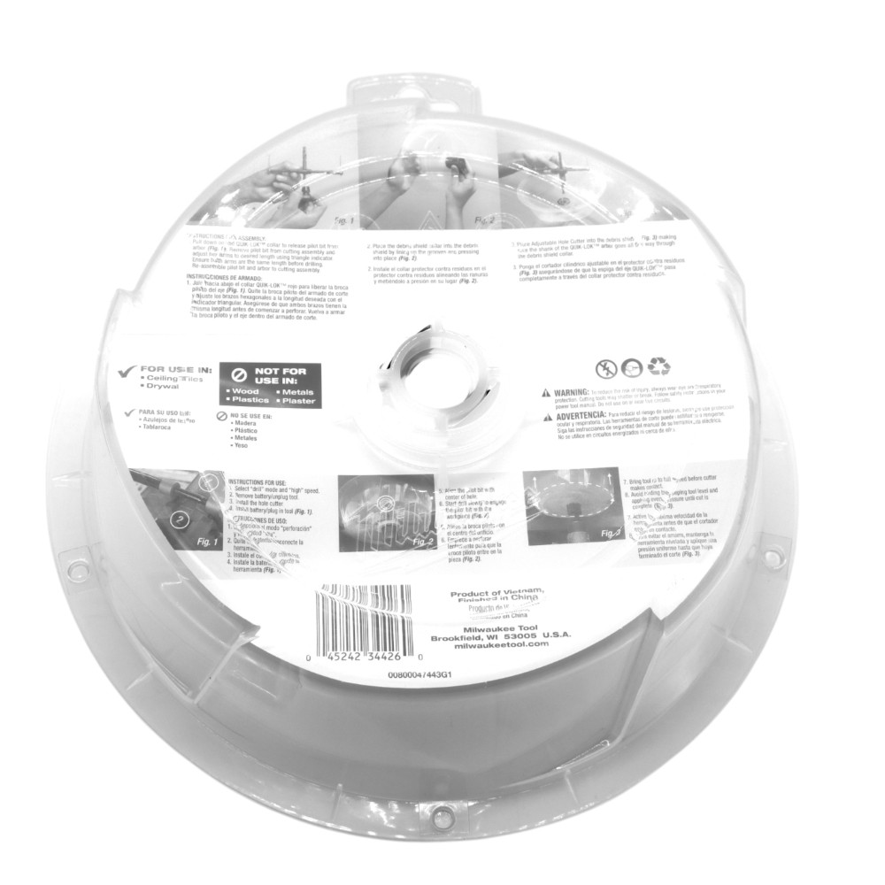 Milwaukee 49-56-0320 2-7in Adjustable Hole Cutter