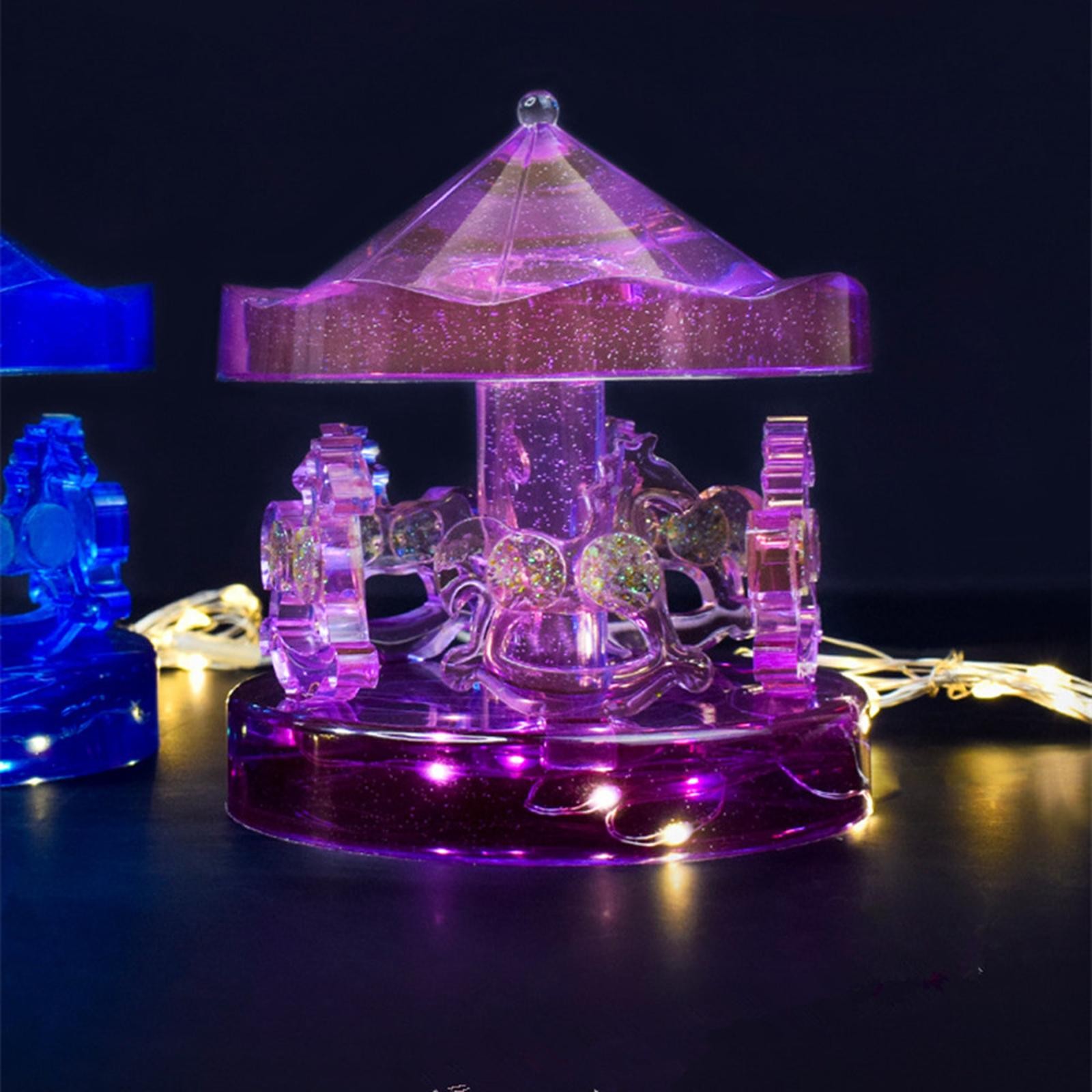 Carousel DIY Silicone Mold Epoxy Resin Casting Mould Ornaments Toys Craft Making