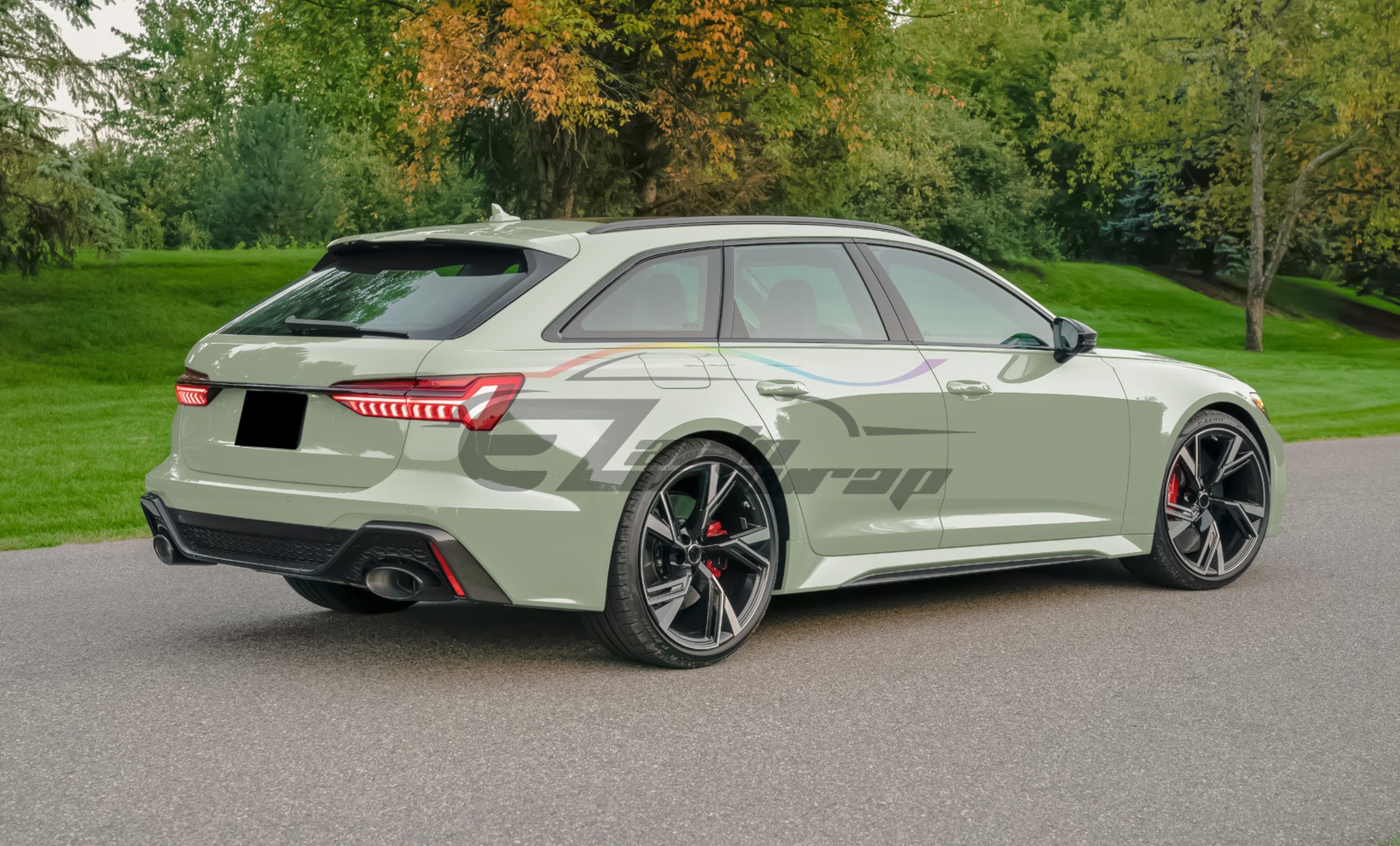 High Gloss Light Khaki Green Car Vinyl Wrap Sticker Decal Sheet Film Air Release