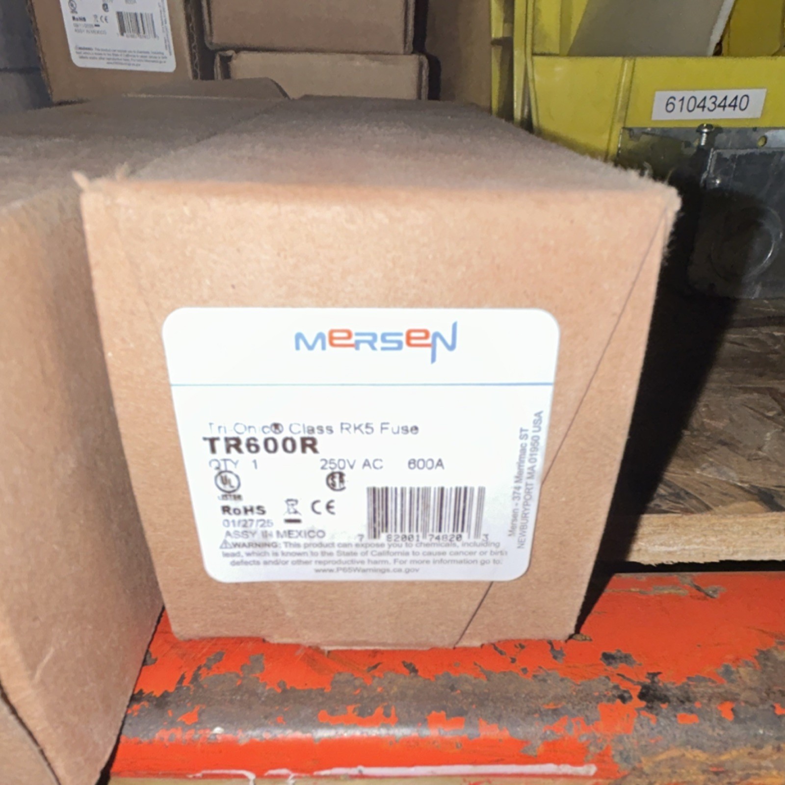 Mersen TR600R 600A 250V AC Time-Delay Class RK5 Dual Element Cartridge Fuse