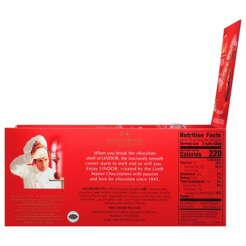 Lindt LINDOR Dark Chocolate Candy Truffles, Dark Chocolate with Smooth, Melting
