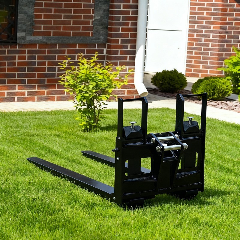 Pallet Fork for 1-2T Mini Excavator, Adjustable Stabilizer Bar, Free Shipping