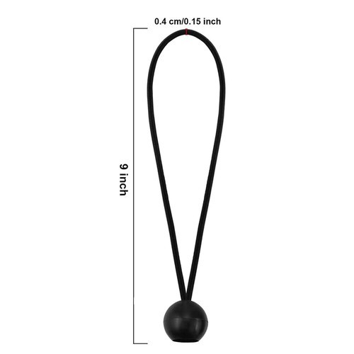 9" 6" Black Ball Bungee Bungie Cord Canopy Tarp Tie Heavy Duty Downs Straps US