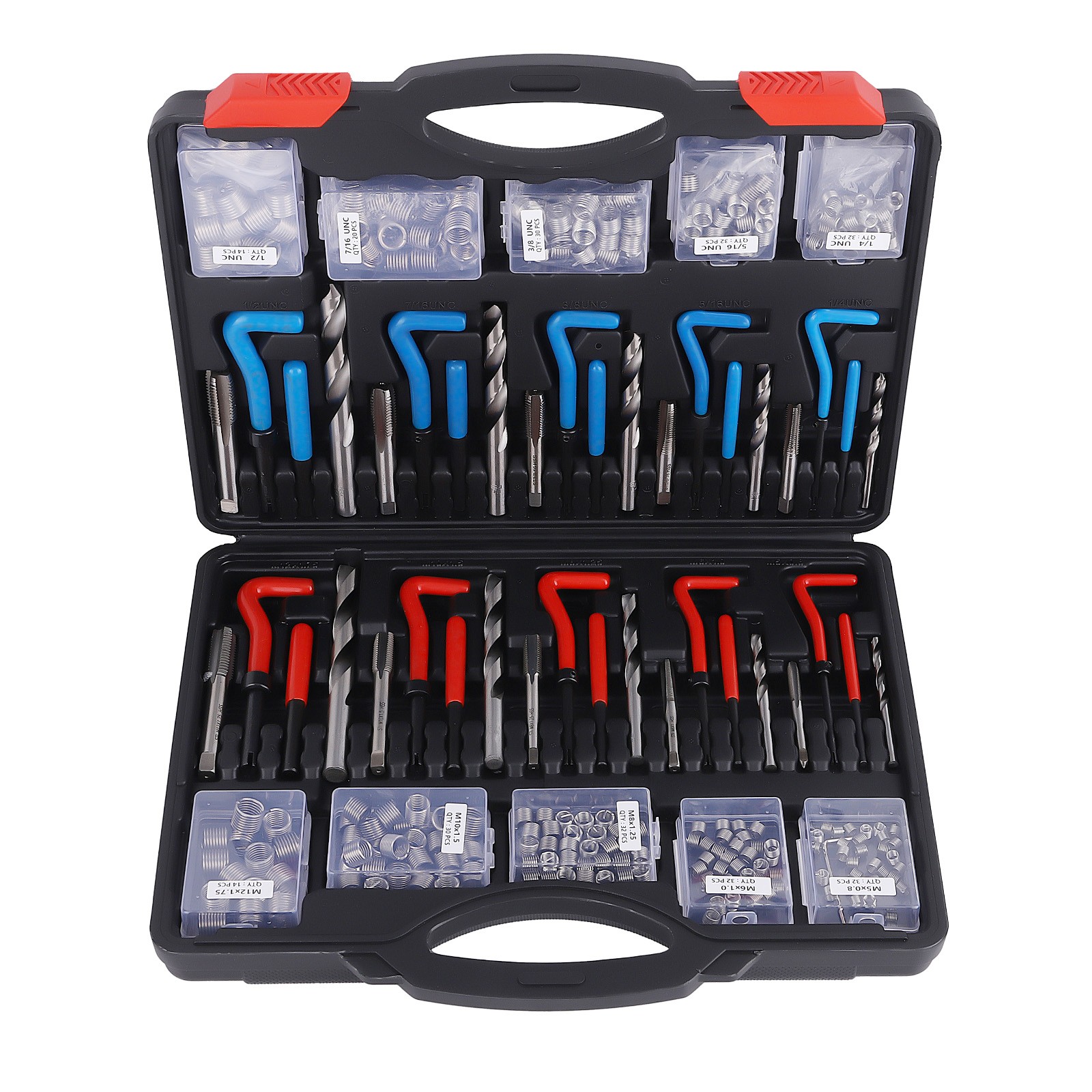 320X Helicoil Thread Repair Kit 320-Piece SAE and Metric Rethreading Tool Kit
