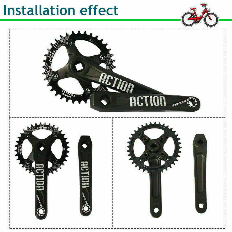 SNAIL 104BCD Narrow Wide 30-52T MTB Bike Single Chainring fit SHIMANO/FSA Crank