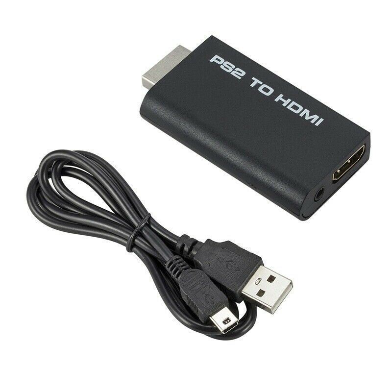 PS2 to HDMI Video Converter Adapter with 3.5mm Audio Output for HDTV Monitor US