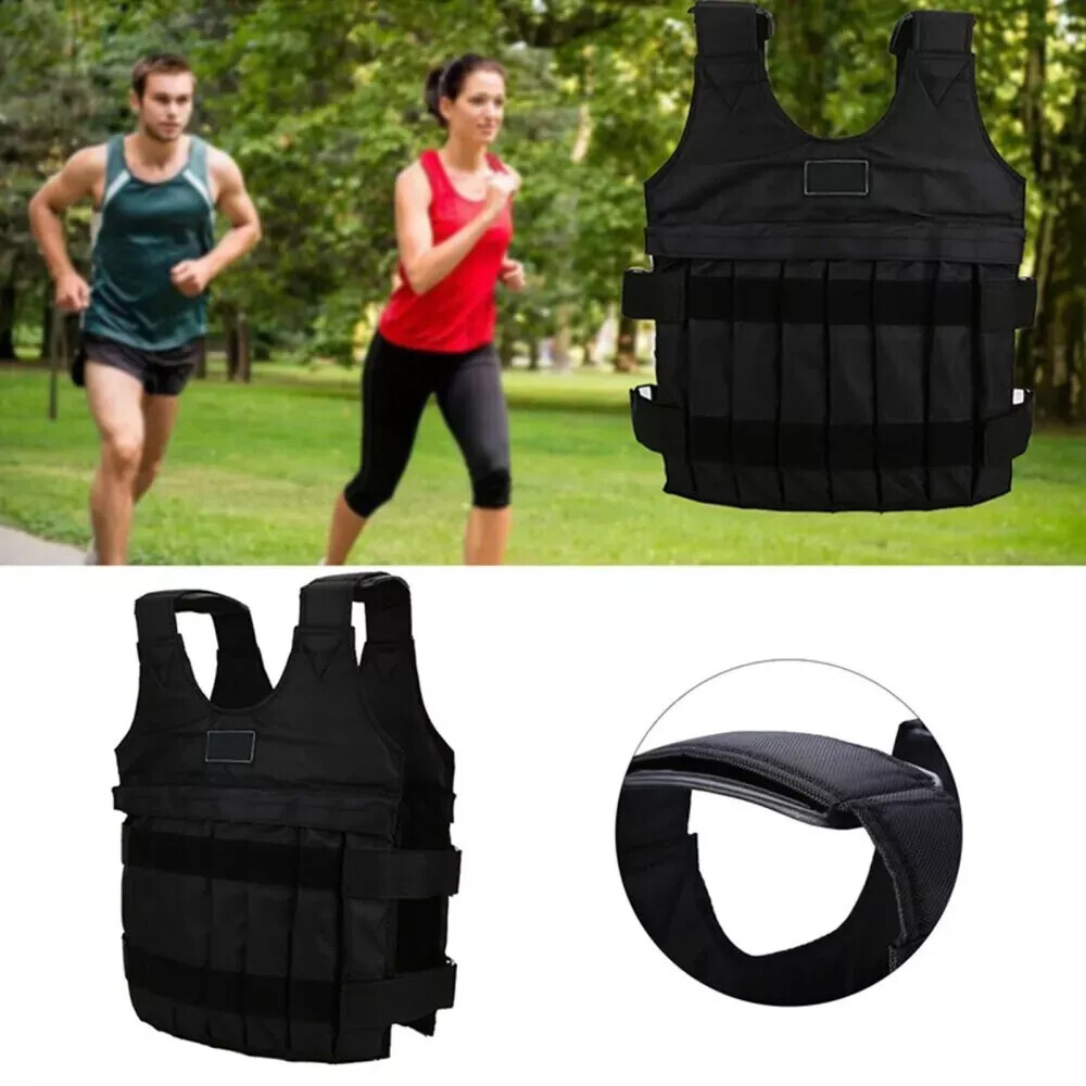 Exercise Training Workout Weighted Vest For Women Men Adjustable Weight 110 LB