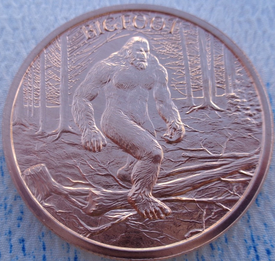 1 oz. BIGFOOT #1 Cryptozoology Series .999 fine copper round