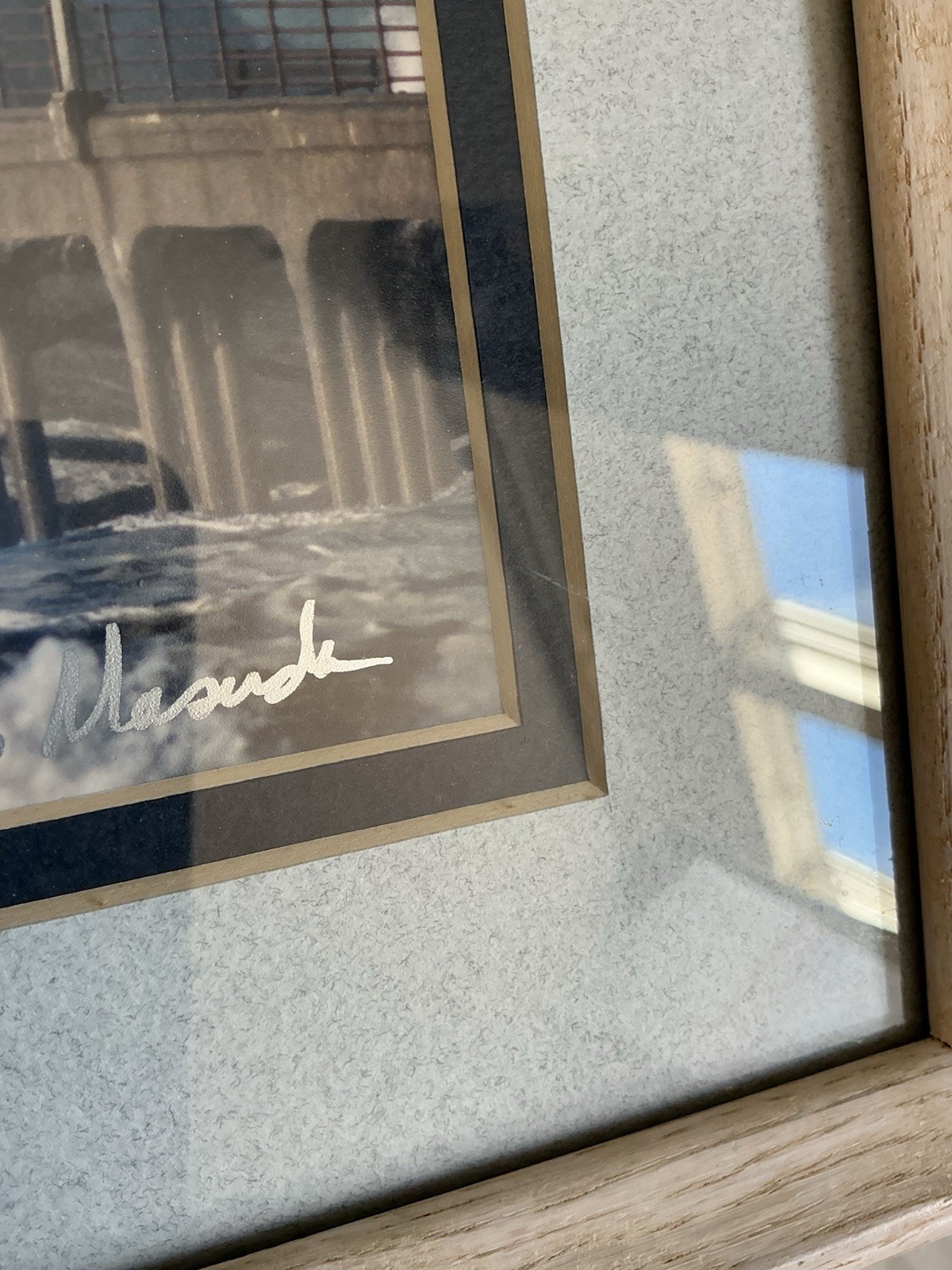 Huntington Beach Pier Photograph Art Dennis Masuda Signed Framed California 1988