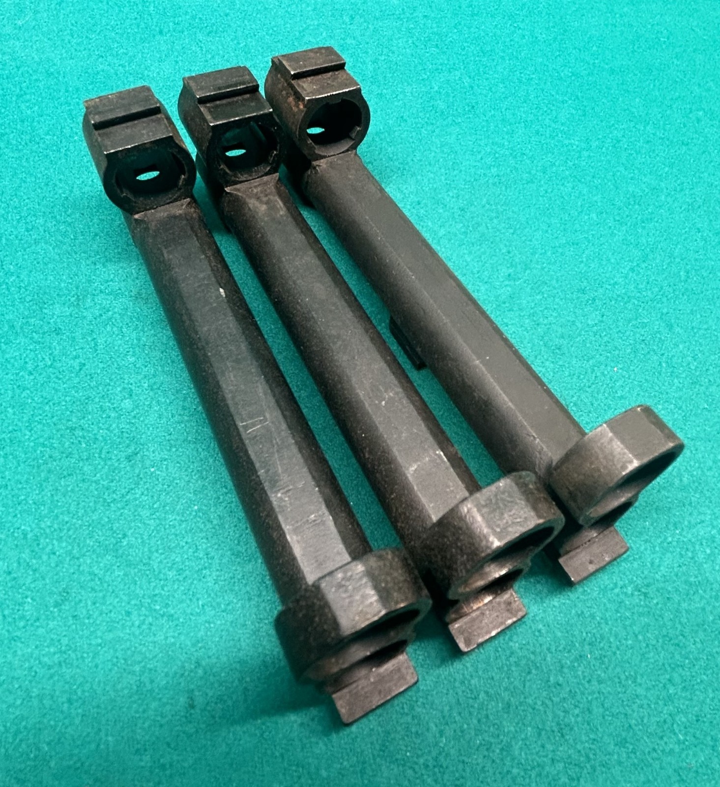 Lot of 3, Original M1 Garand Wide Base Gas Cylinder, AS-IS, for Parts or Repair