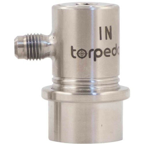 Stainless Steel Ball Lock Gas In Keg Coupler 1/4" Flare Connectors Beer Wine