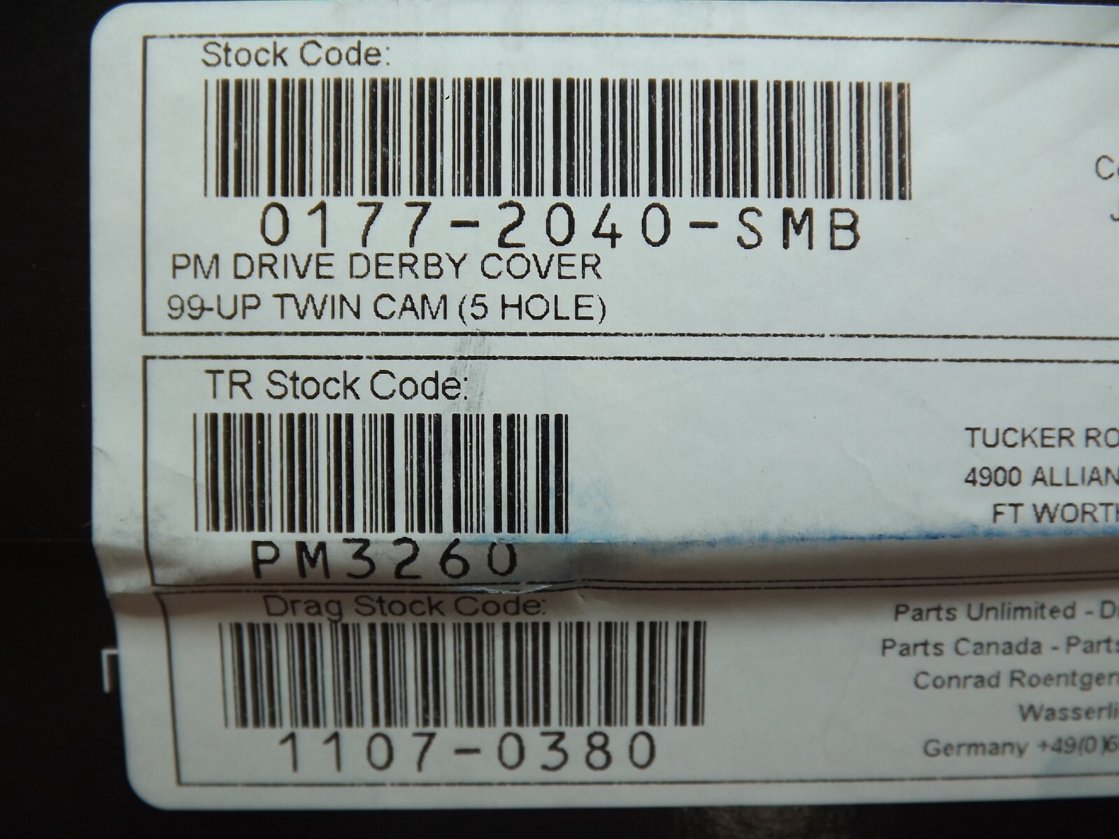 PERFORMANCE MACHINE PM DRIVE DERBY COVER BIG TWIN 5 FIVE HOLE 0177-2040-SMB NEW