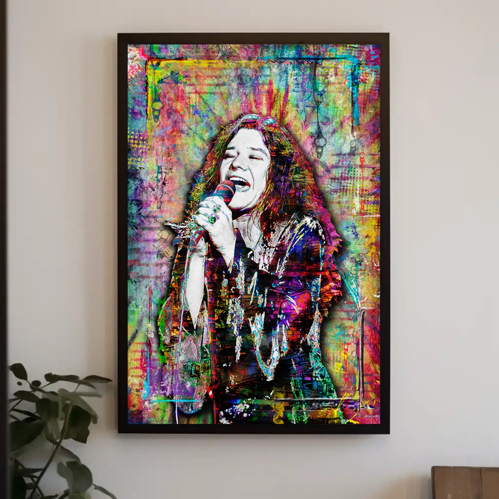 JANIS JOPLIN HIPPIE 16x20in Poster Janis Joplin Tribute Print Free Shipping US