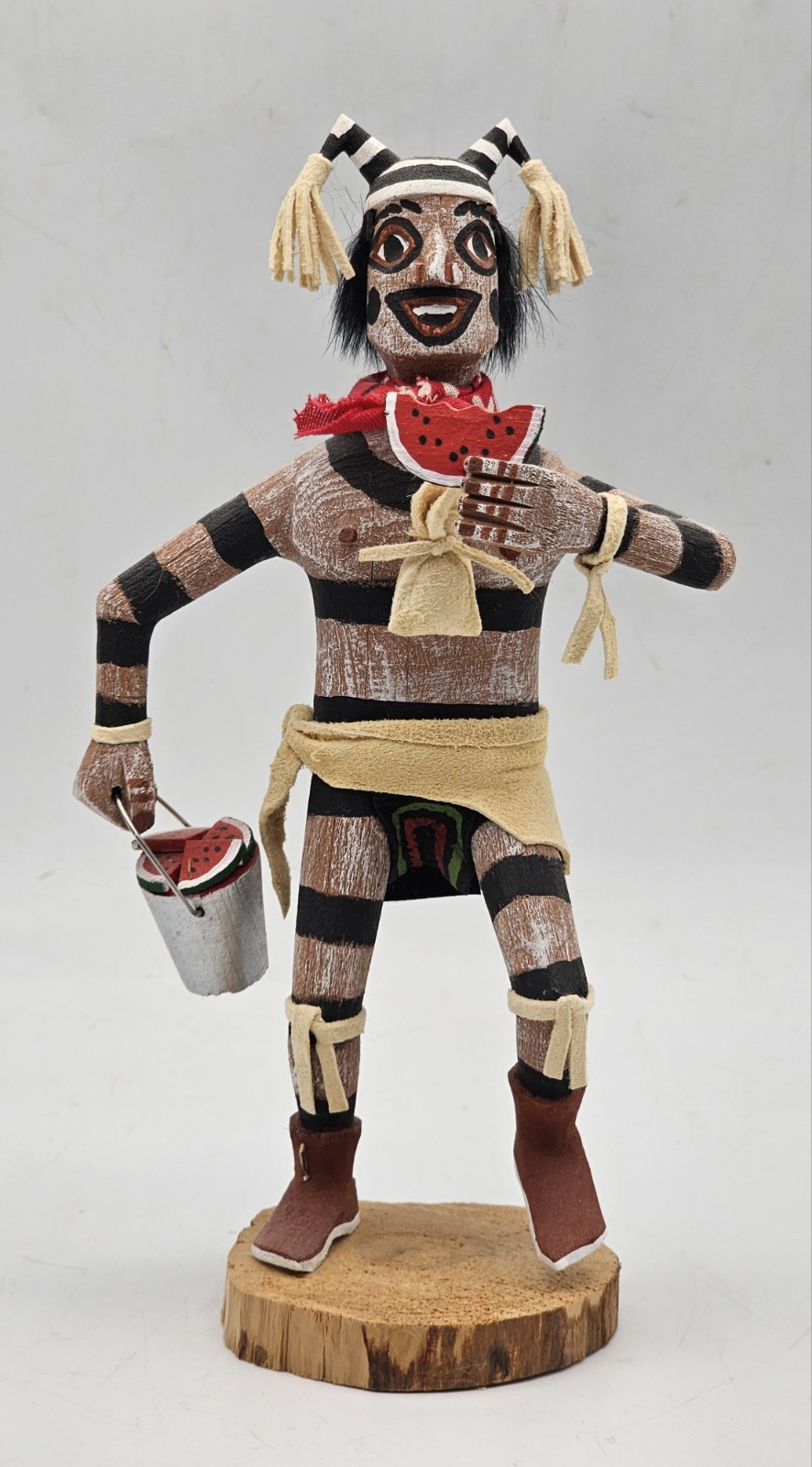 Vintage Navajo Koshare HANO CLOWN Kachina by FELIX BEGAY 6.75"