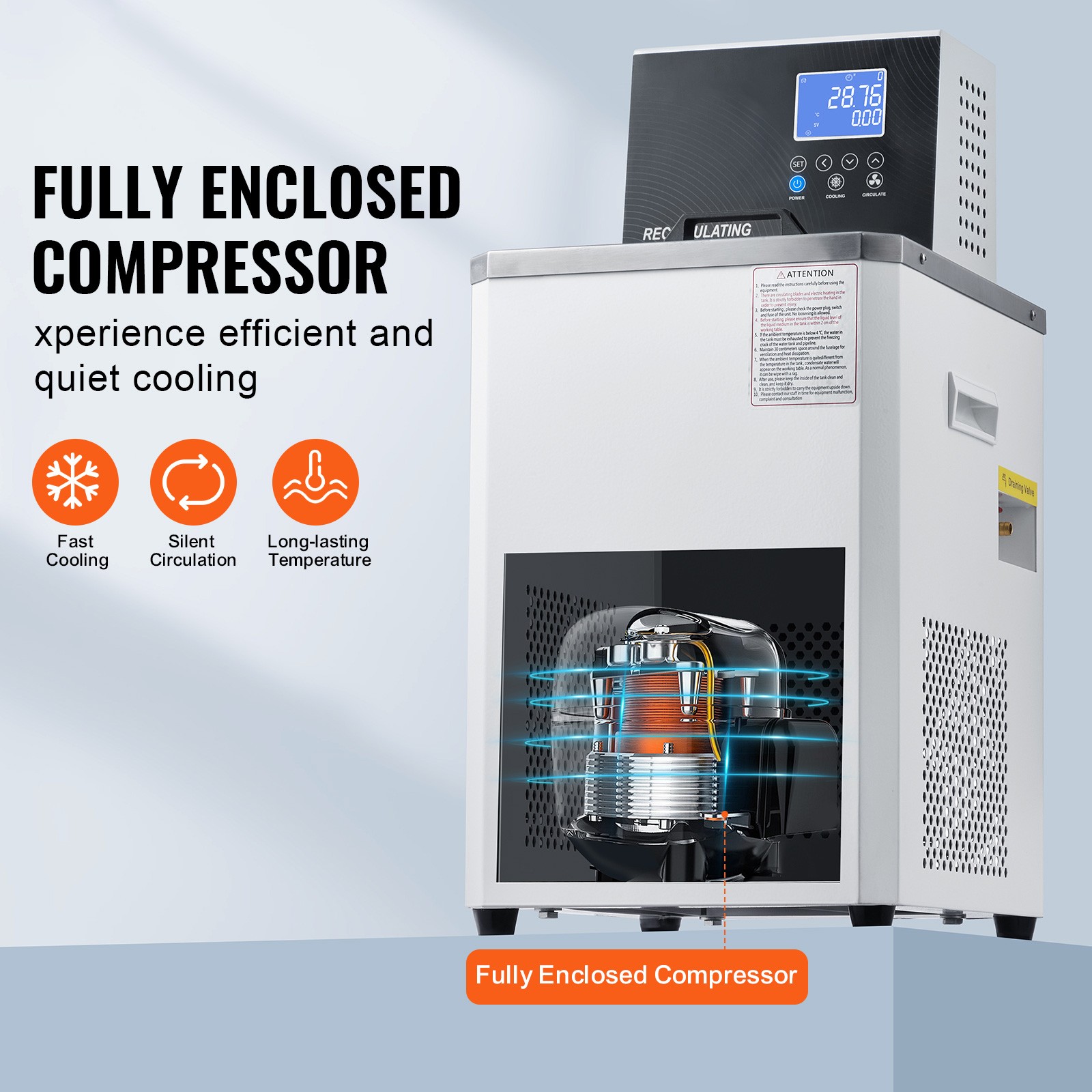 Laboratory Chiller Circulator 6L Lab Recirculating Chiller -4°F-212°F