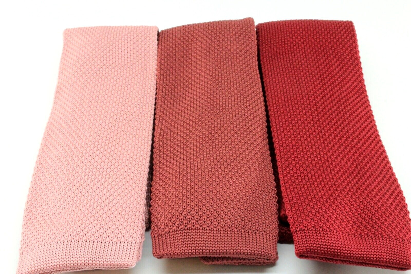 New Knit Knitted Tie Necktie Slim Skinny Narrow Square Woven 2.5in 30+ colors