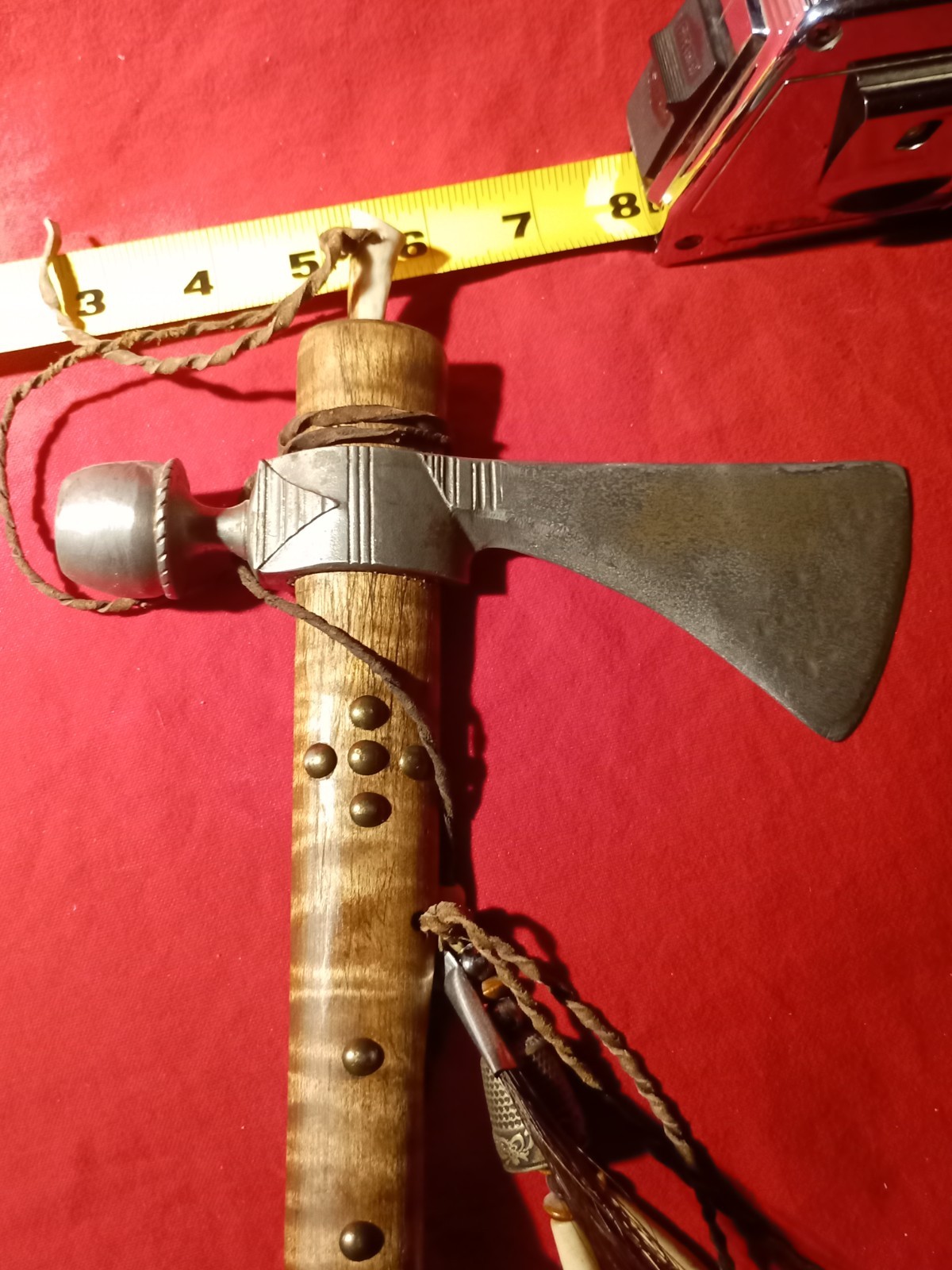 Native American Type Peace Pipe Tomahawk